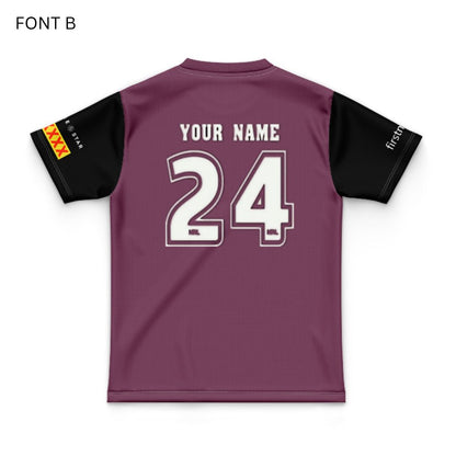 Brisbane Broncos 2024 Black Sleeve Polo Shirt