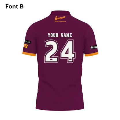 Brisbane Broncos 2024 Members Polo Shirt