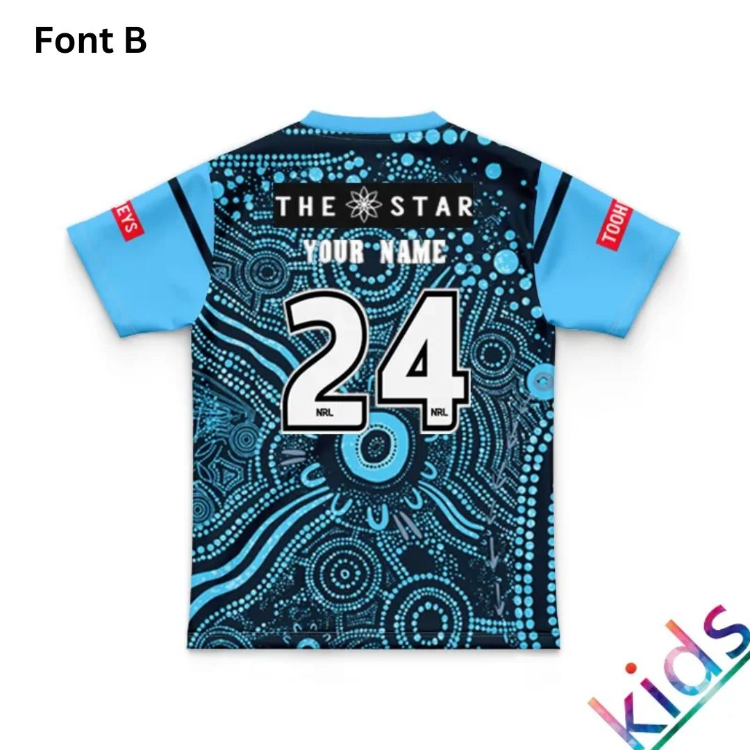 NSW Blues State Of Origin 2024 Kids Indigenous Jersey