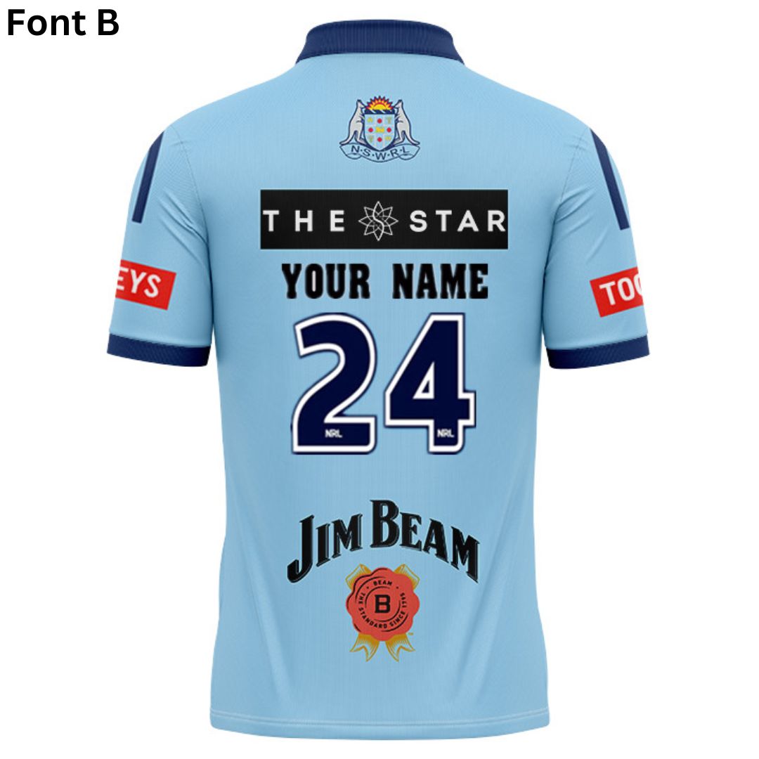 NSW Blues State Of Origin 2025 Home Polo Shirt