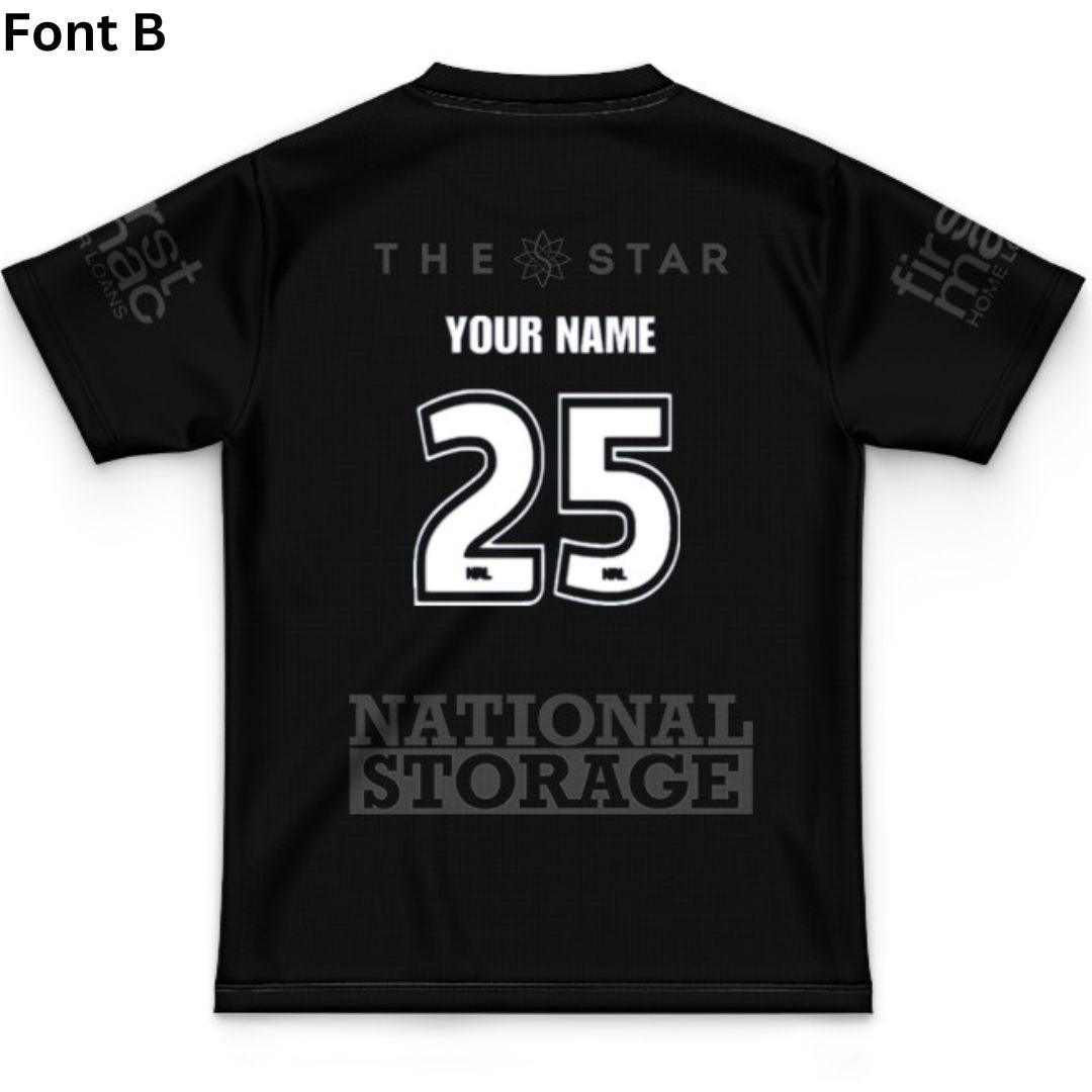 Brisbane Broncos 2025 Kids Black Jersey