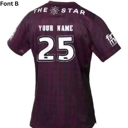 Brisbane Broncos 2025 Kids Maroon Training Jersey
