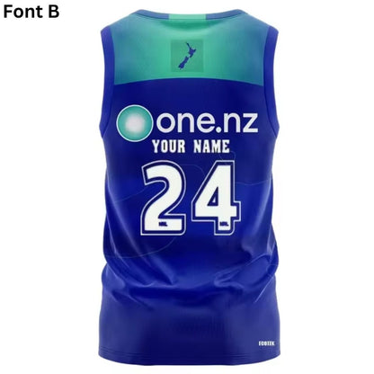 2024 New Zealand Warriors Blue Training Singlet
