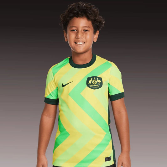 Australian Socceroos 2025/26 Kids Stadium Home Jersey Shirt