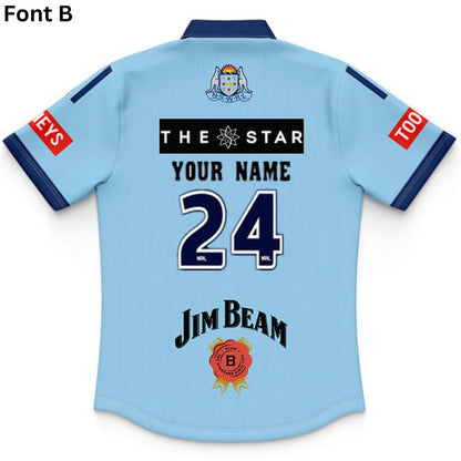 NSW Blues State Of Origin 2025 Kids Home Polo Shirt