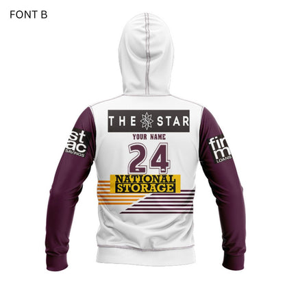 Brisbane Broncos 2024 Away Hoodie With Zipper