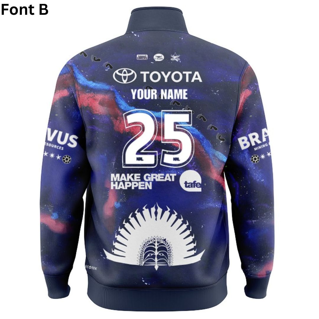 North Queensland Cowboys 2025 Indigenous Jacket with Zipper
