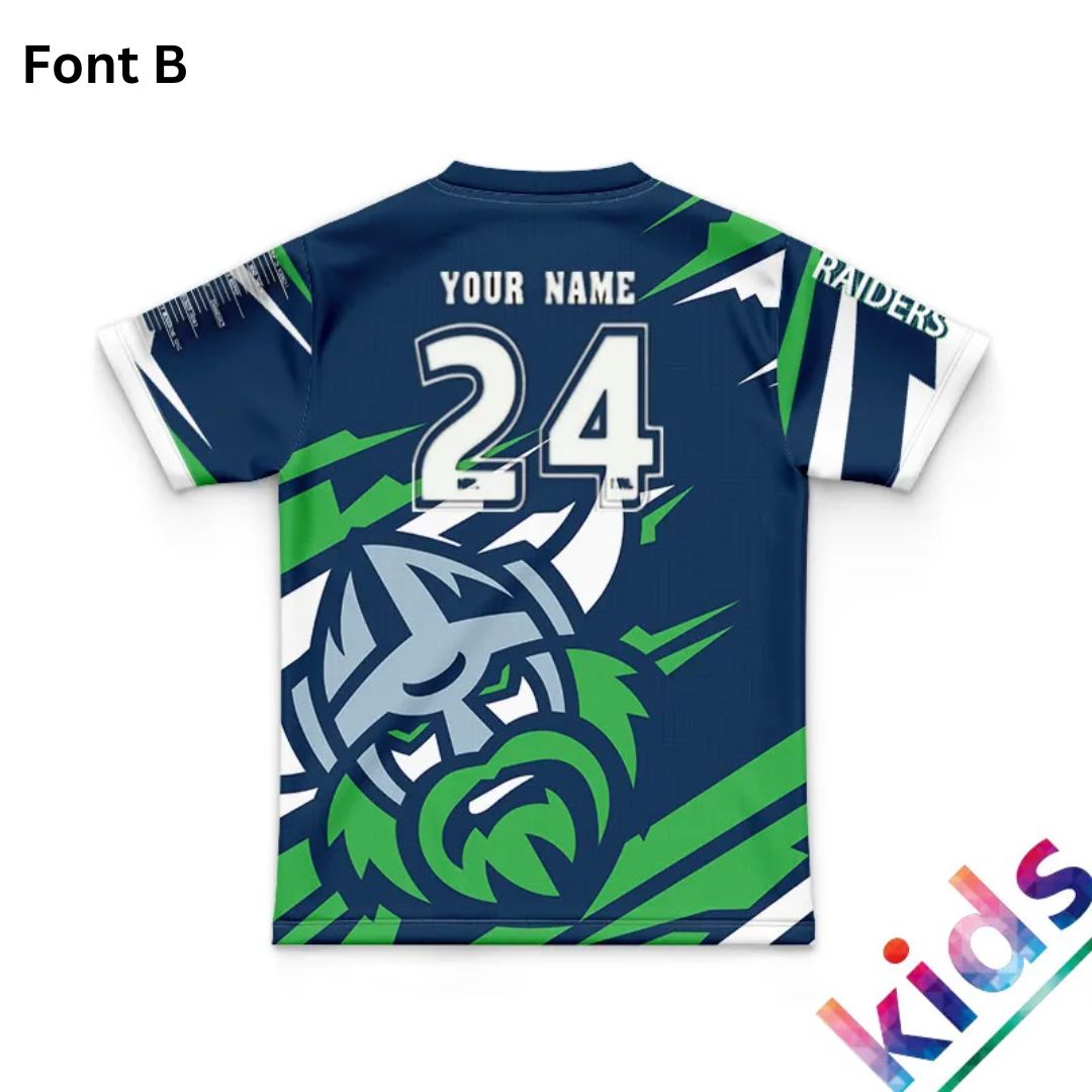 Canberra Raiders 2024 Kids Ignition Fishing Shirt