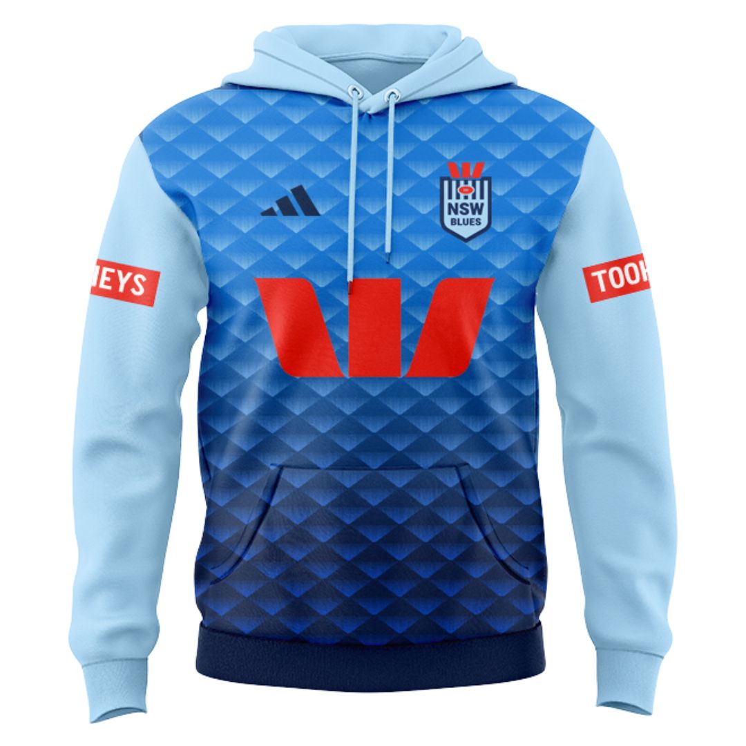 NSW Blues State Of Origin 2025 Light Blue Performance Hoodie