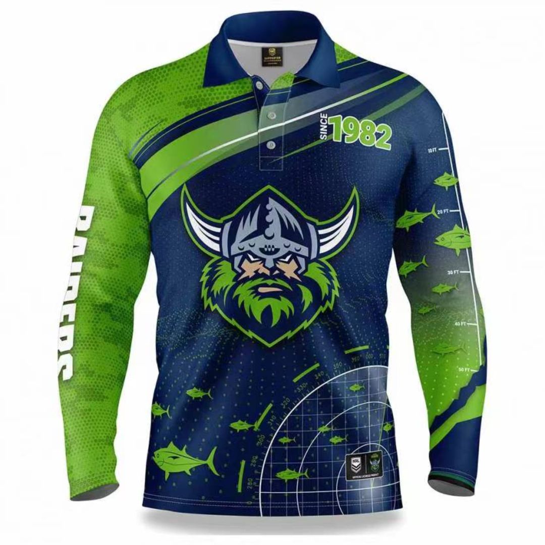 Canberra Raiders Long Sleeve Fishing Shirt