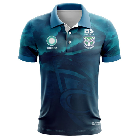 New Zealand Warriors 2025 Pounamu Polo Shirt