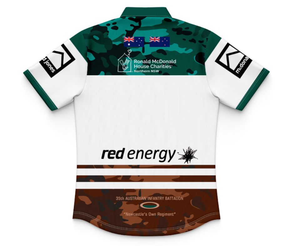 Newcastle Knights 2025 Kids ANZAC Polo Shirt