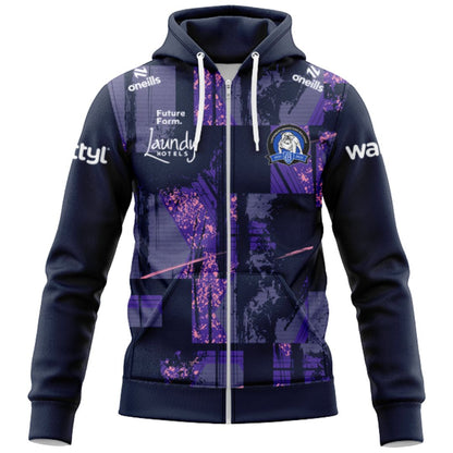 Canterbury Bankstown Bulldogs 2025 Captains Run Hoodie with Zipper