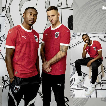 Austria Euro 2024 Home Jersey Shirt