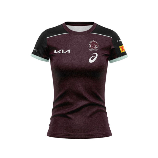 Brisbane Broncos 2025 Women's Black Sleeve Shirt