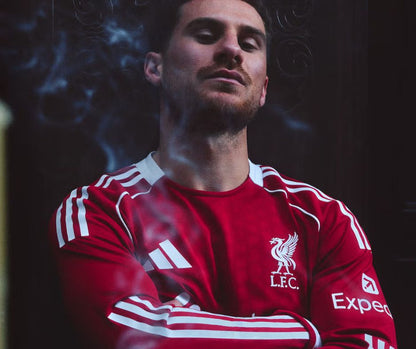 Liverpool 2025/26 Player's Edition Long Sleeve Home Jersey Shirt