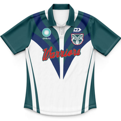 New Zealand Warriors 2025 Kids Dear Warrior Training Polo Shirt