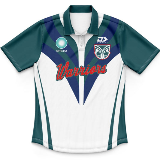 New Zealand Warriors 2025 Kids Dear Warrior Training Polo Shirt