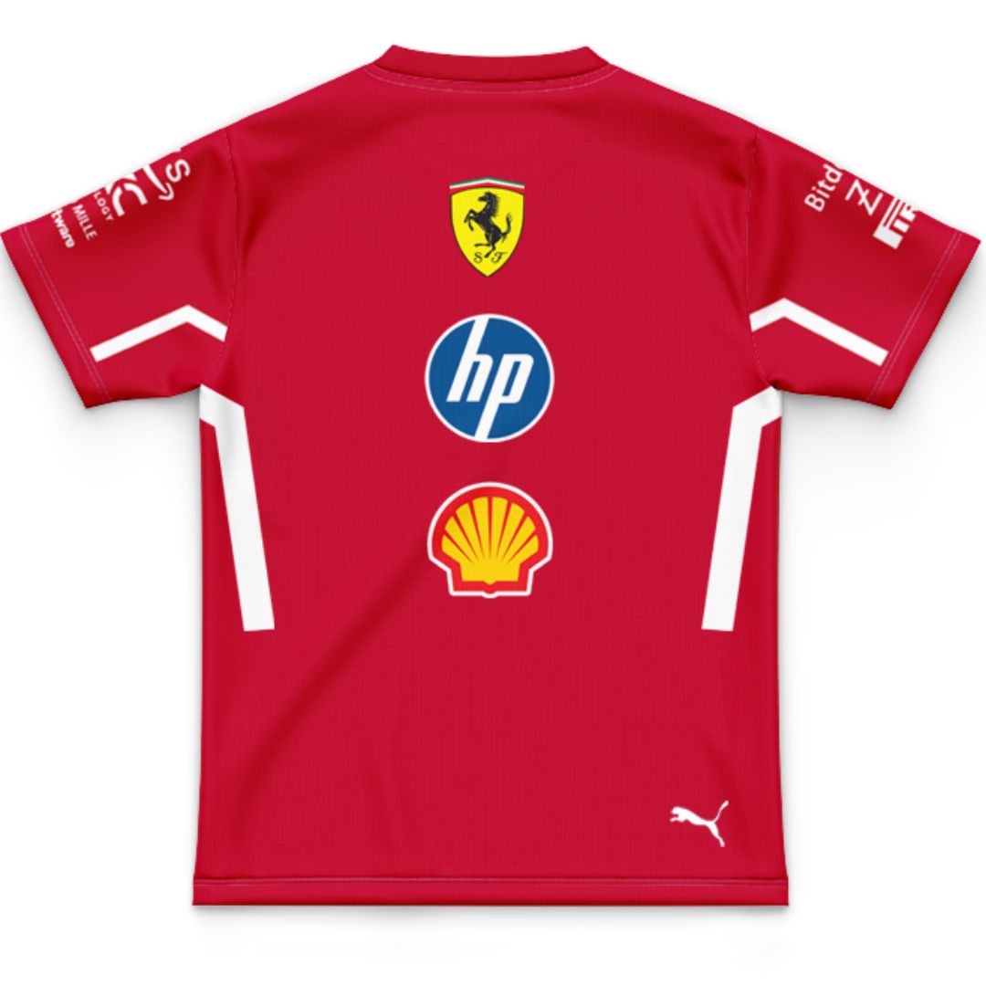 Scuderia Ferrari 2025 Kids Team Shirt