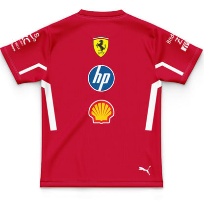 Scuderia Ferrari 2025 Kids Team Shirt