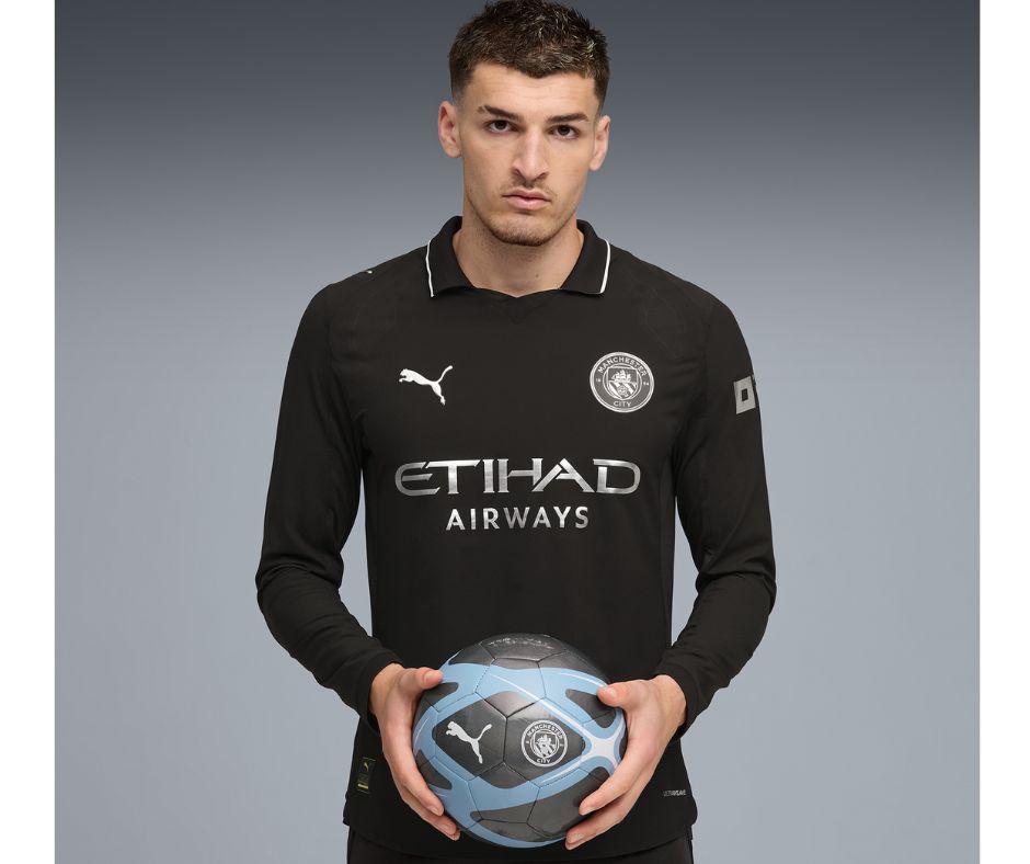 Manchester City 2025/26 Long Sleeve Away Jersey Shirt