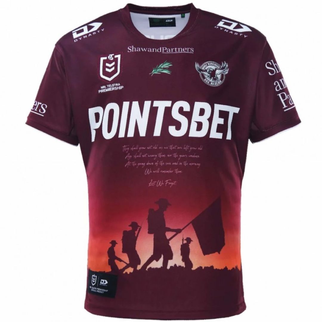 2023 Manly Warringah Sea Eagles ANZAC Jersey