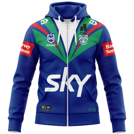 New Zealand Warriors 2025 Alternate Hoodie with Zipper