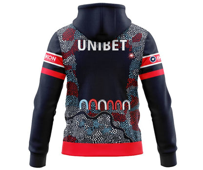 Sydney Roosters 2025 Indigenous Hoodie with Zipper