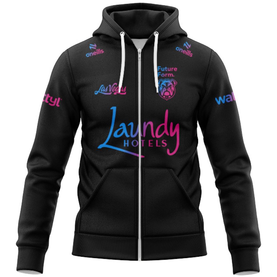 Canterbury Bankstown Bulldogs 2026 Las Vegas Warm Up Hoodie with Zipper