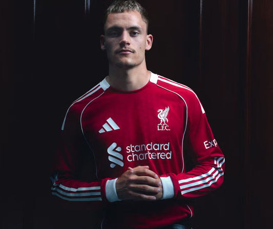 Liverpool 2025/26 Long Sleeve Home Jersey Shirt