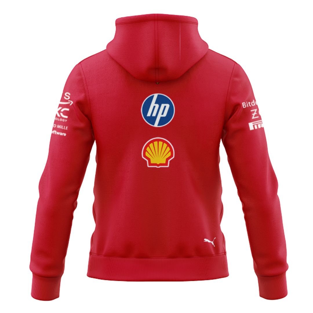 Scuderia Ferrari 2025 Team Hoodie with Zipper
