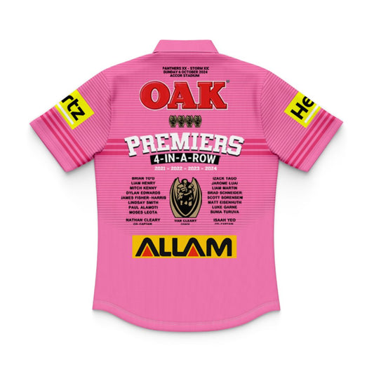 2024 Penrith Panthers Premiers 4 In a Row Kids Polo Shirt