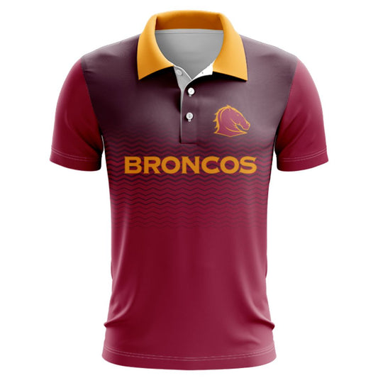 Brisbane Broncos 2025 Training Polo Shirt