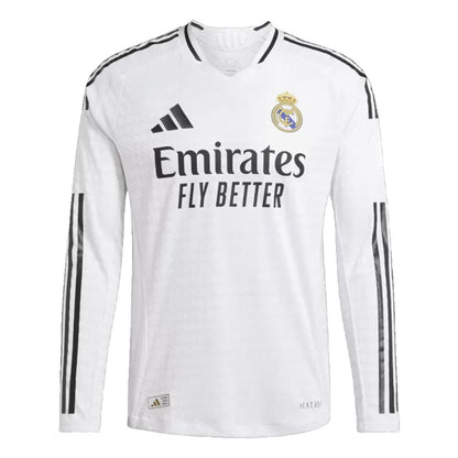 Real Madrid 2024/25 Long Sleeve Home Jersey Shirt