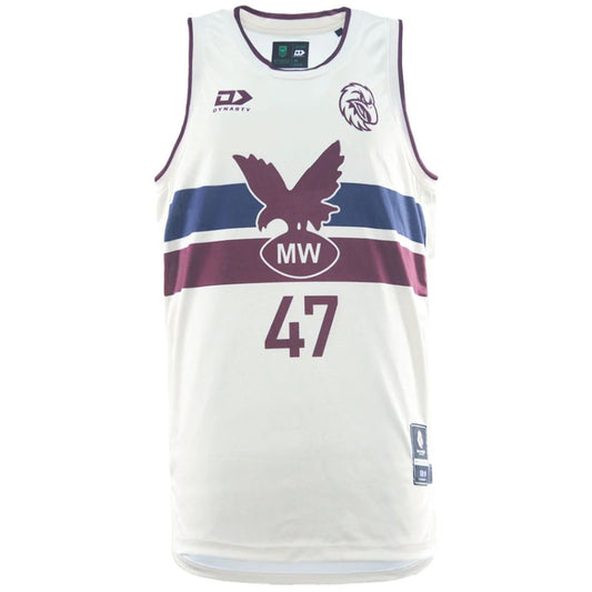 Manly Warringah Sea Eagles 2026 Basketball Singlet - Cream