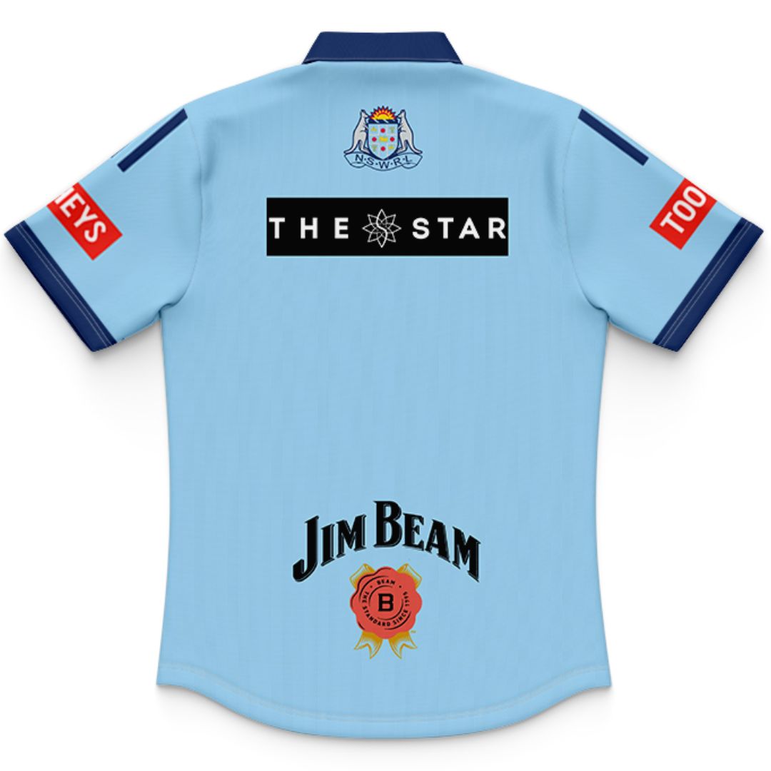 NSW Blues State Of Origin 2025 Kids Home Polo Shirt