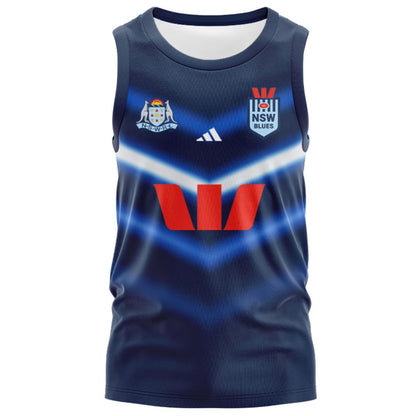 NSW Blues State Of Origin 2025 Captains Run Singlet