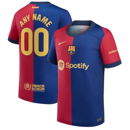 Barcelona 2024/25 Home Jersey Shirt (Add Your Own Name & Number)