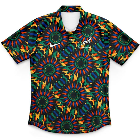 South Africa Springboks 2025 Kids Pre Match Polo Shirt