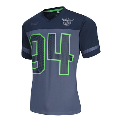 Canberra Raiders 2024 Navy Blue Grid Iron Shirt