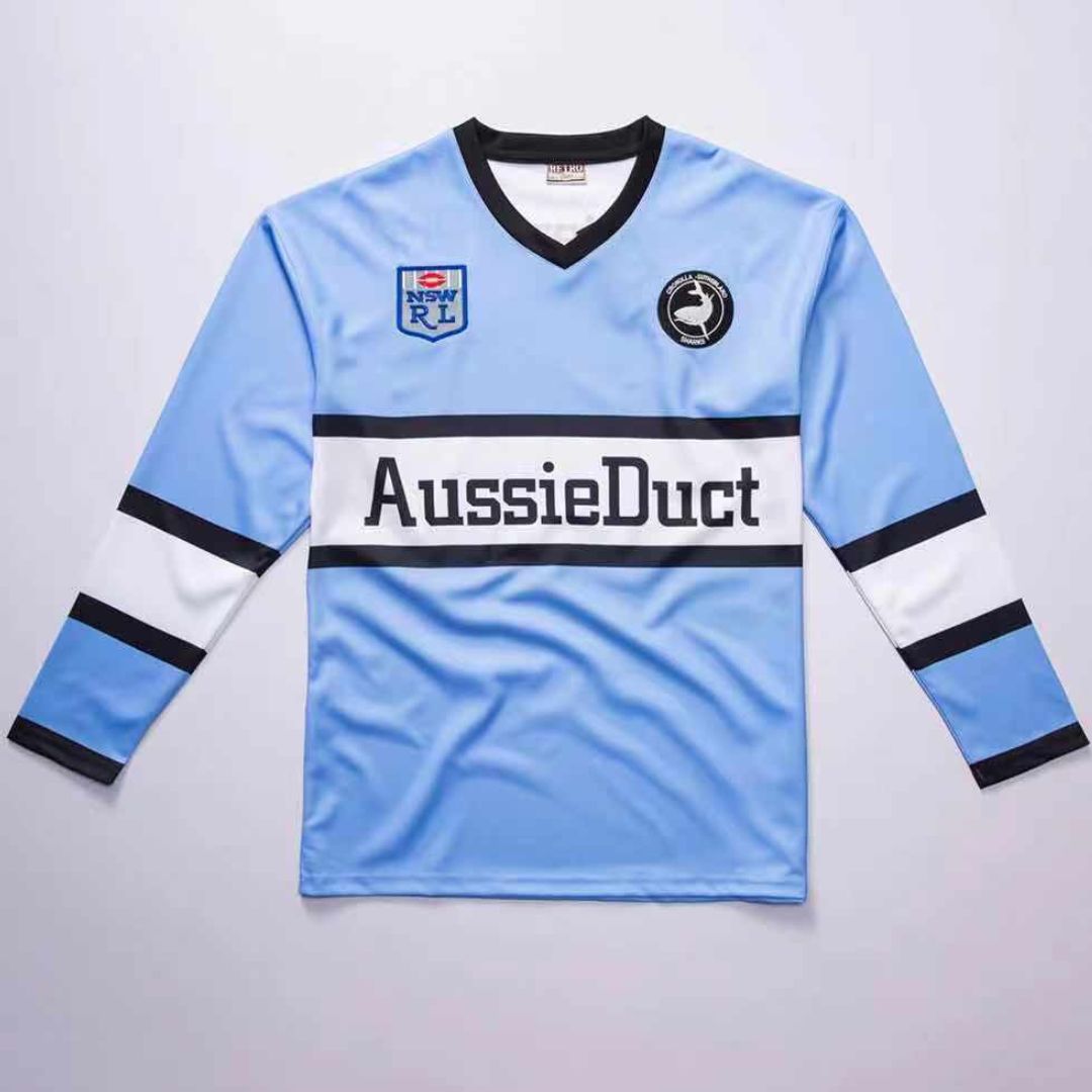 1988 Cronulla Sutherland Sharks Long Sleeve Jersey