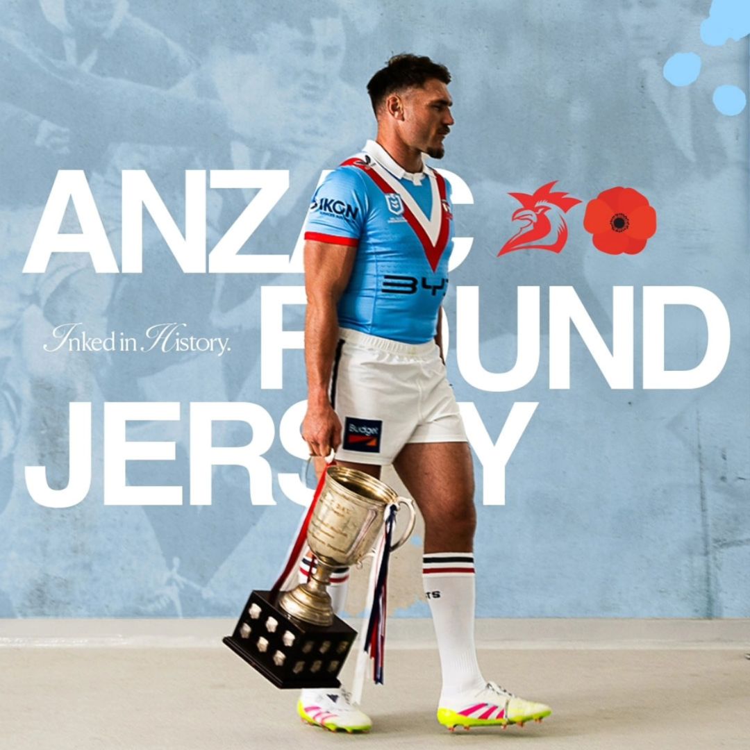2025 Sydney Roosters ANZAC Jersey