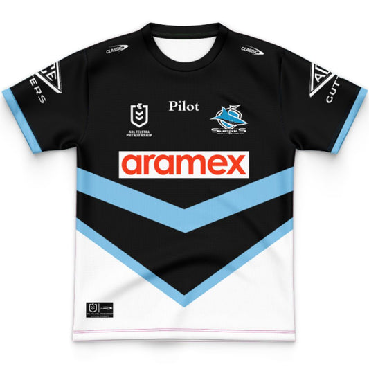 Cronulla Sutherland Sharks 2026 Kids Away Jersey