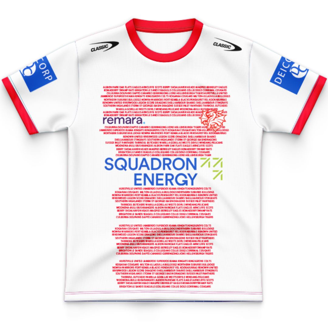 St George Illawarra Dragons 2025 Kids Captains Run Jersey