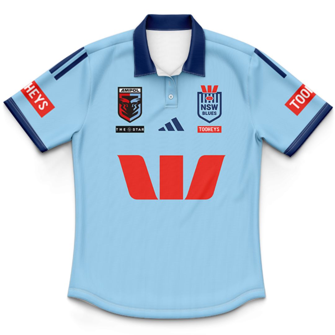 NSW Blues State Of Origin 2025 Kids Home Polo Shirt