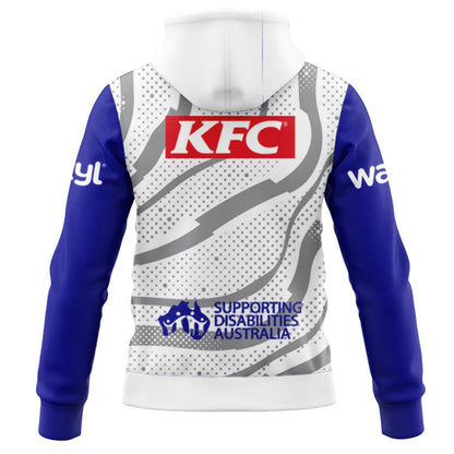 Canterbury Bankstown Bulldogs 2025 White Training Hoodie