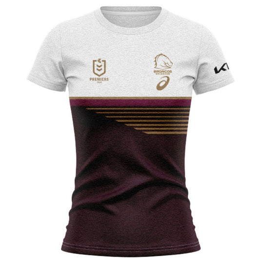 Brisbane Broncos 2025 Women's Premiers Shirt - Maroon