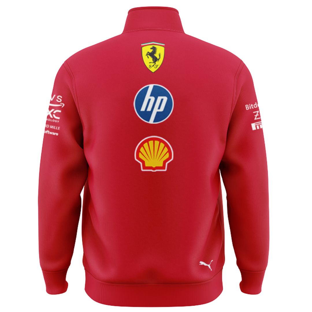 Scuderia Ferrari 2025 Team Jacket with Zipper