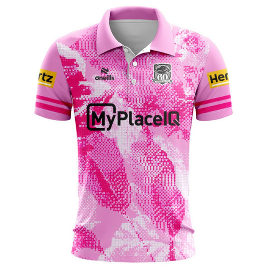 Penrith Panthers 2026 Pink Training Polo Shirt