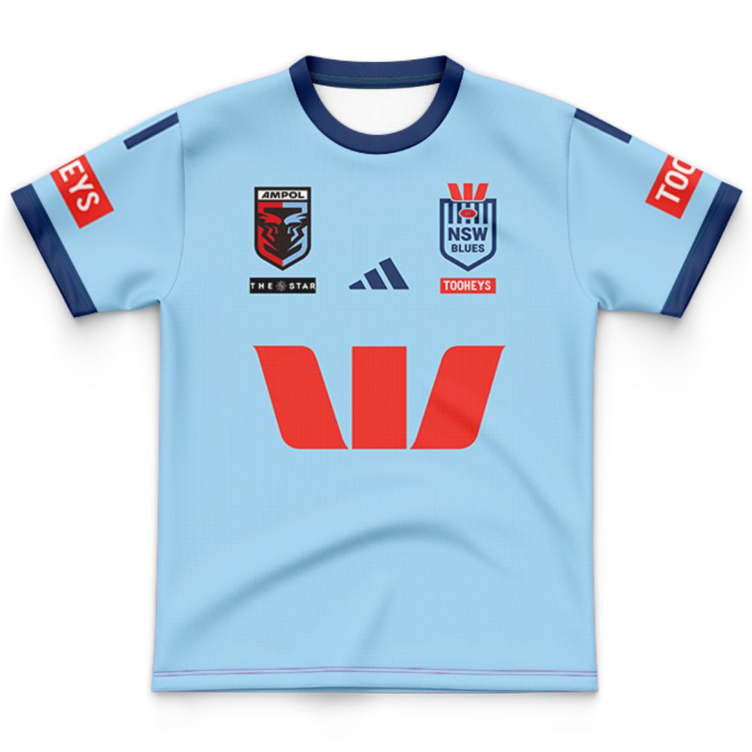 NSW Blues State Of Origin 2025 Kids Home Jersey